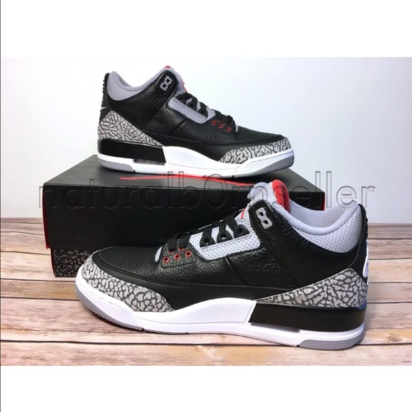 Nike Other - Nike Air Jordan Retro 3 III OG Black Cement Sz 10
